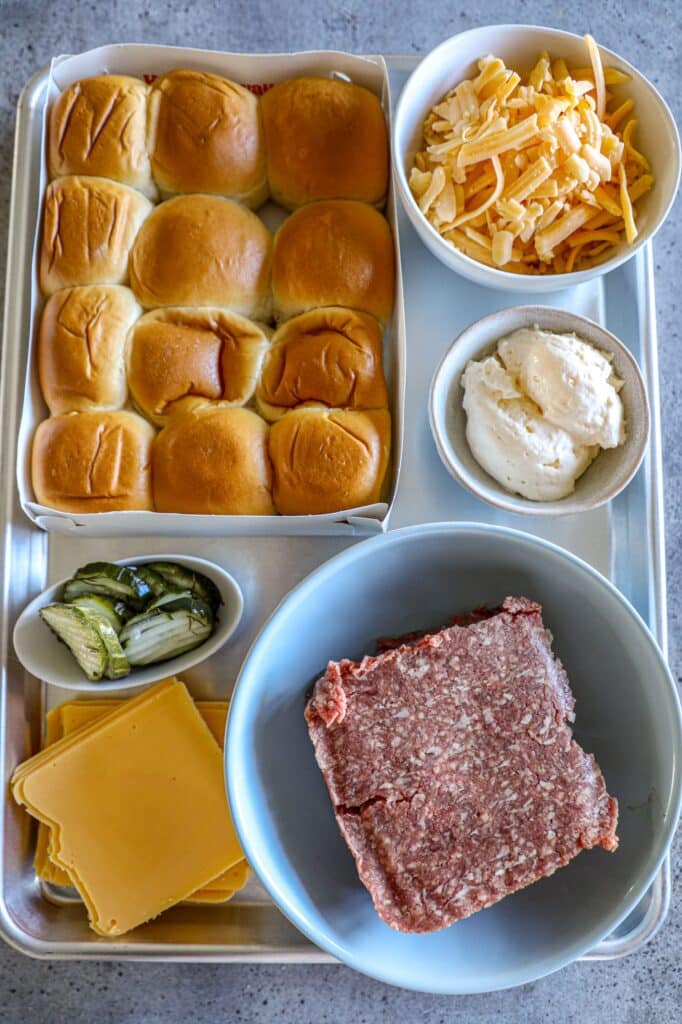 Pull Apart Sliders Recipe ingredients