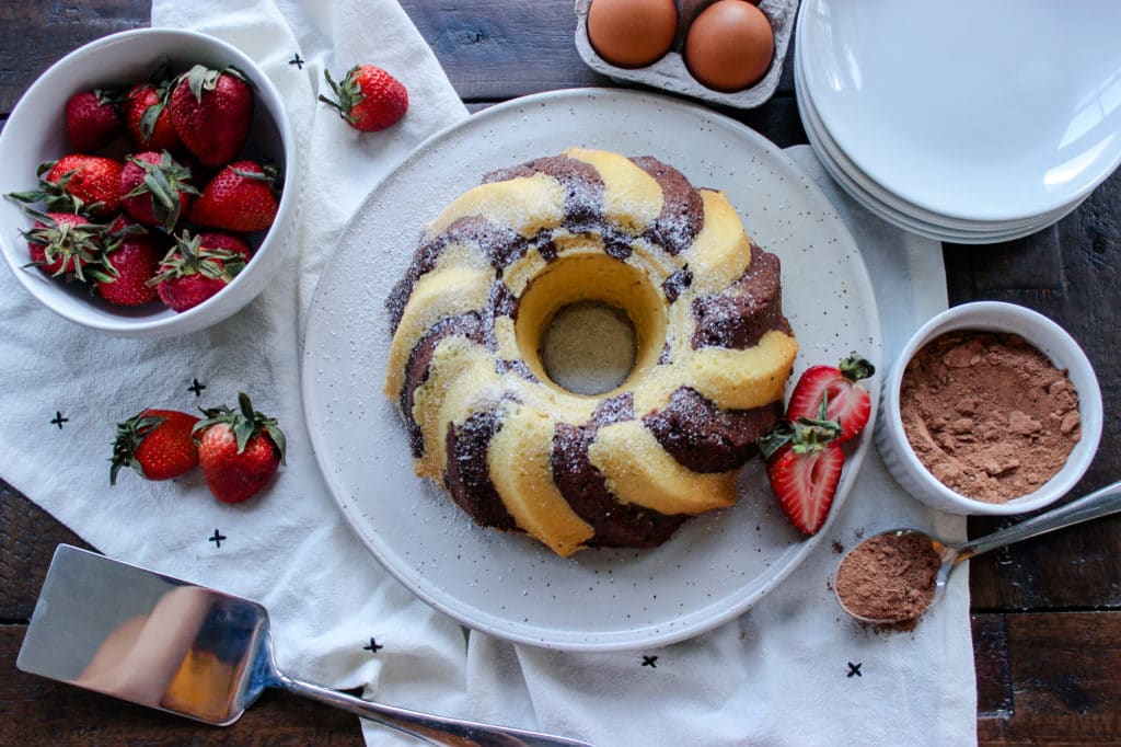 Keto Marble Pound Cake