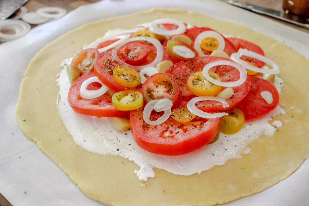 Low Carb Tomato Galette