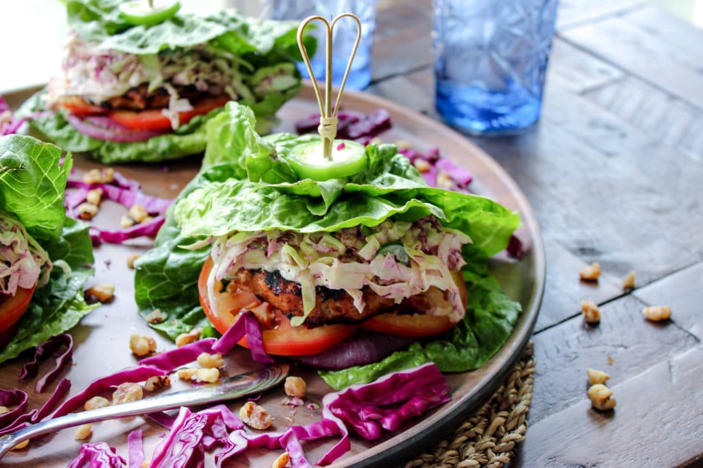 Jerk Chicken Burgers