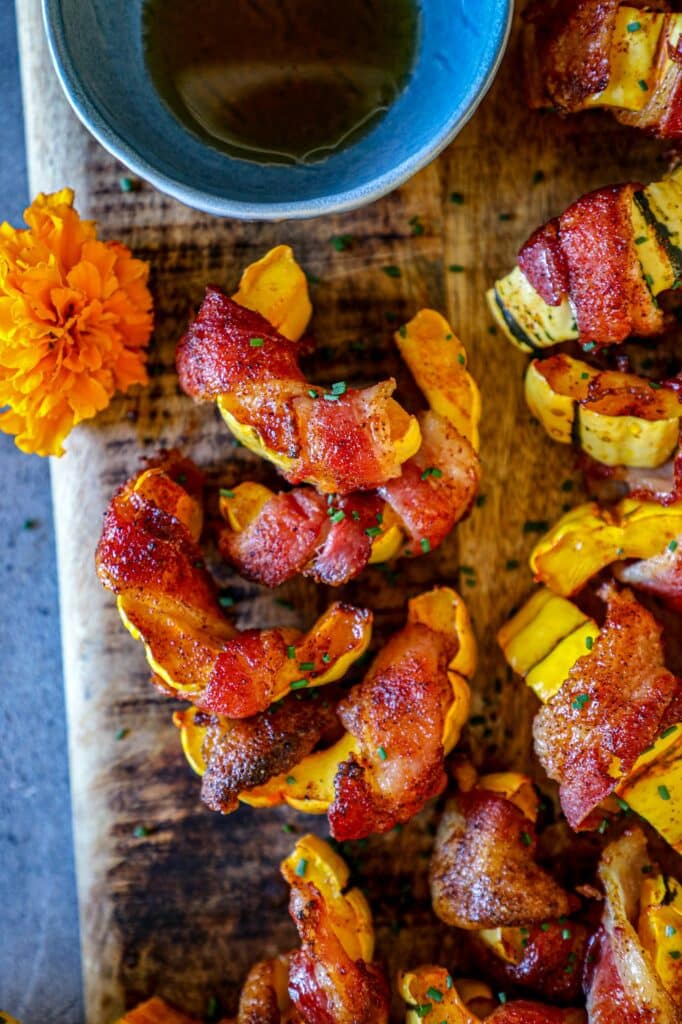Bacon Wrapped Delicata Squash