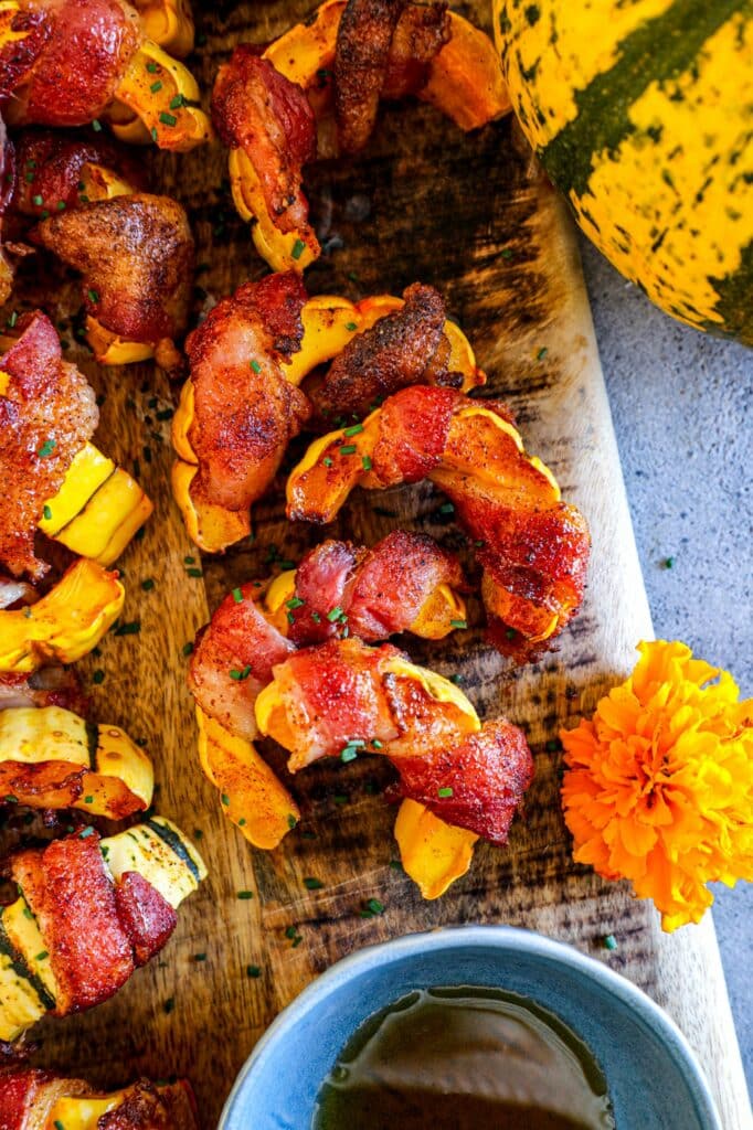Bacon Wrapped Delicata Squash