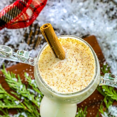 Smoked Horchata Eggnog Cocktail