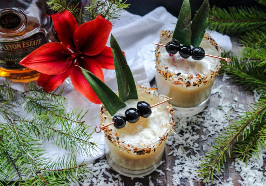 A Christmas Colada Cocktail