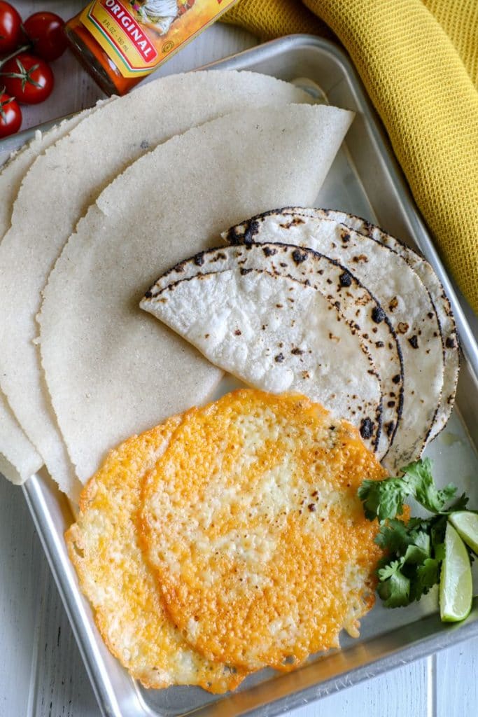 Keto tortilla shells for crunchwrap