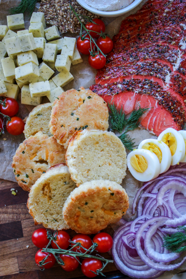 Low Carb Smoked Salmon Board