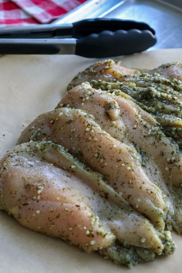 Garlic Herb Chicken with Fire Roasted Bruschetta