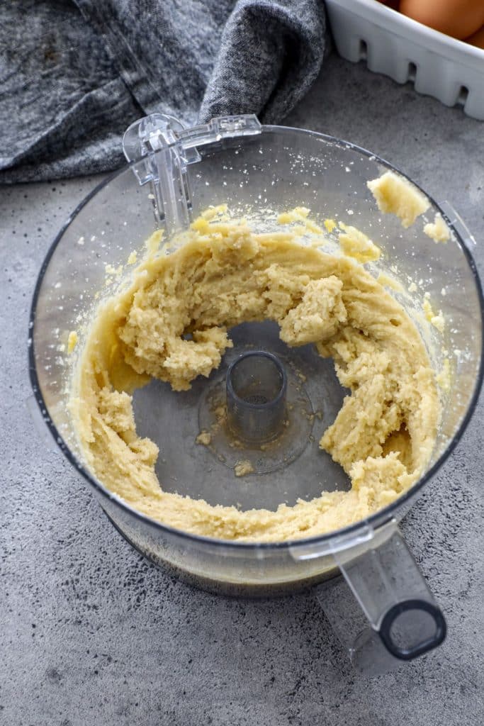 Keto shortbread base made in the food processor