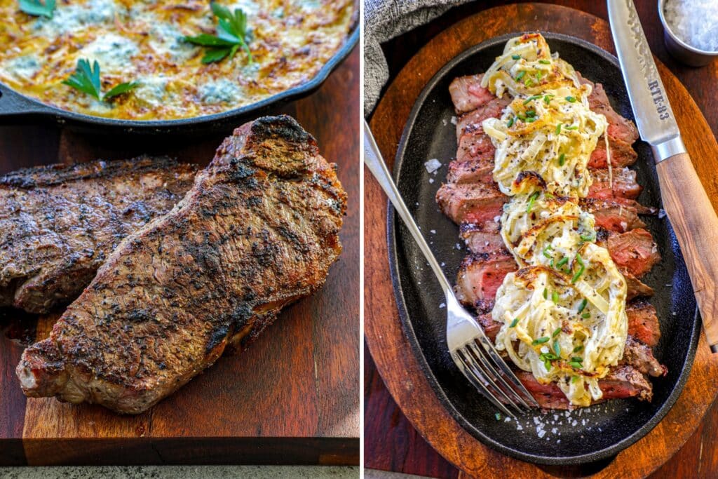 Caramelized Onion and Blue Cheese Steak Sauce