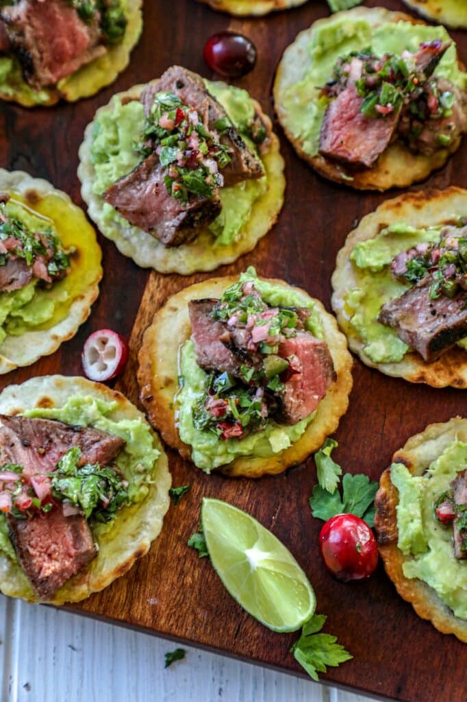 Steak with Cranberry Chimichurri Sauce