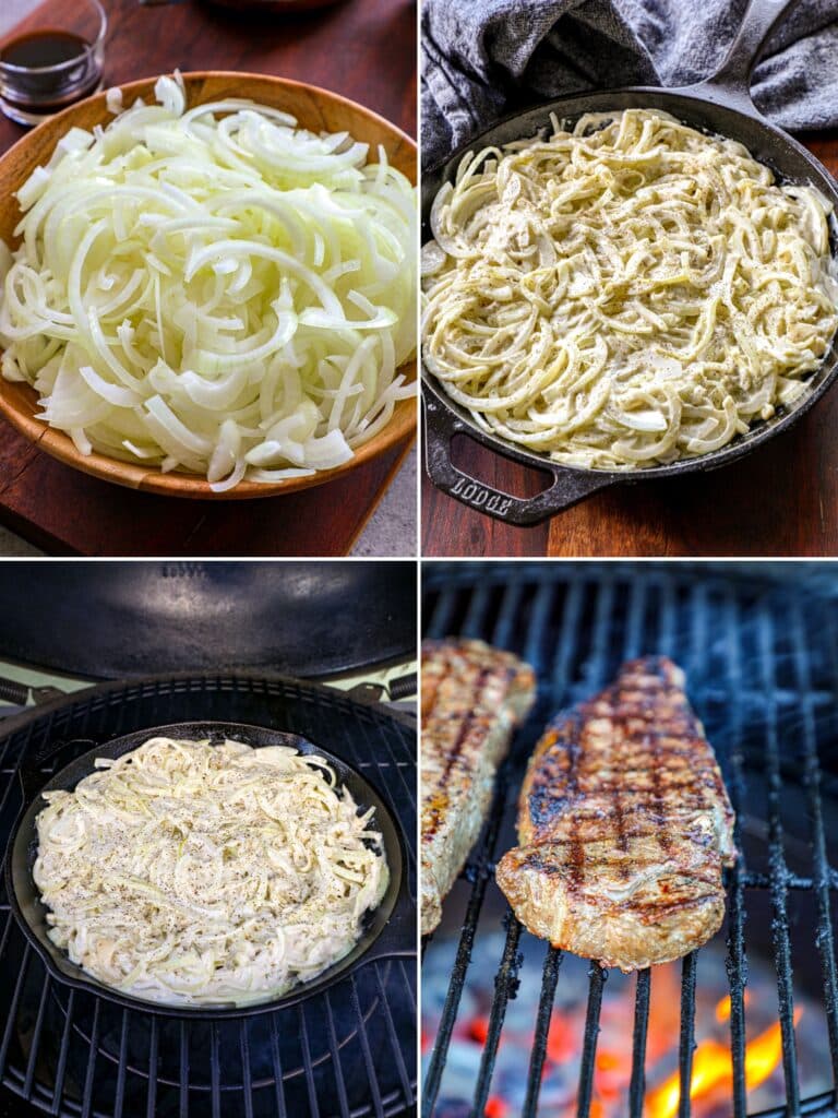 Steps to make Caramelized Onion and Blue Cheese Steak Sauce