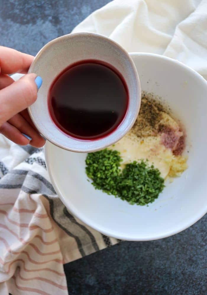 Steak with Red Wine Compound Butter