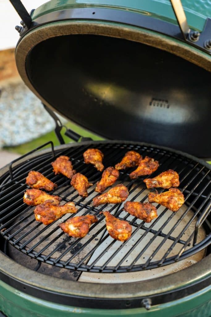 wings being grilled