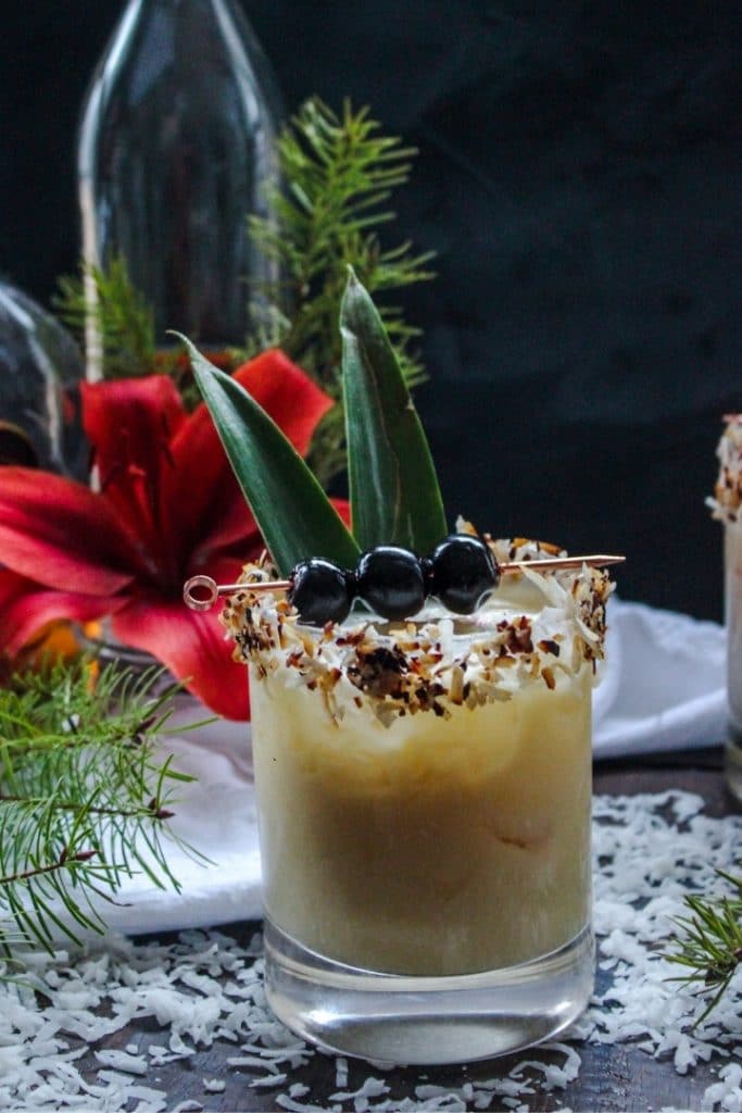 christmas colada cocktail
