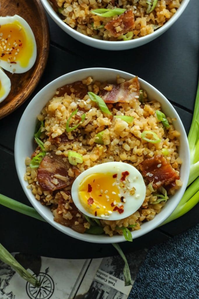 Easy Bacon Cauliflower Fried Rice