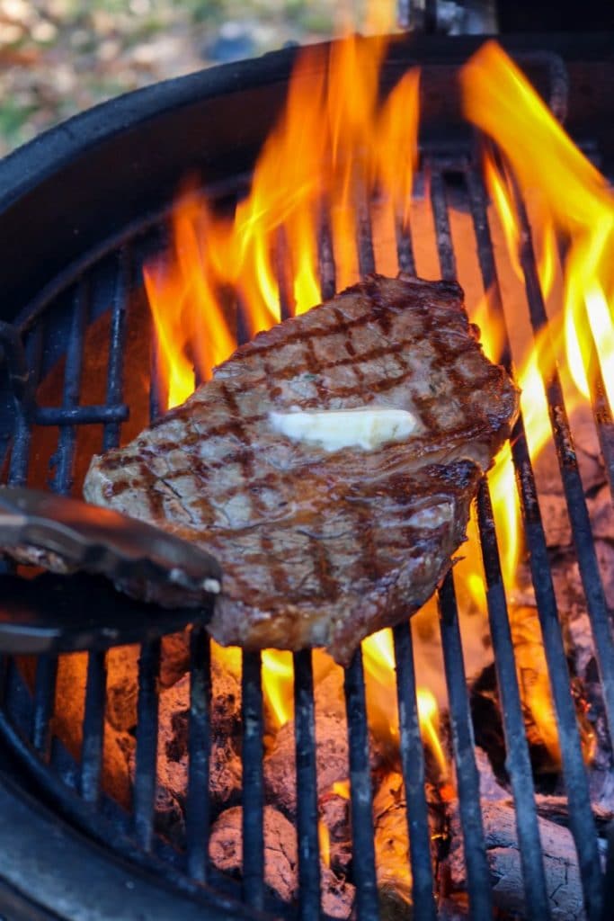 Grilling A Steak