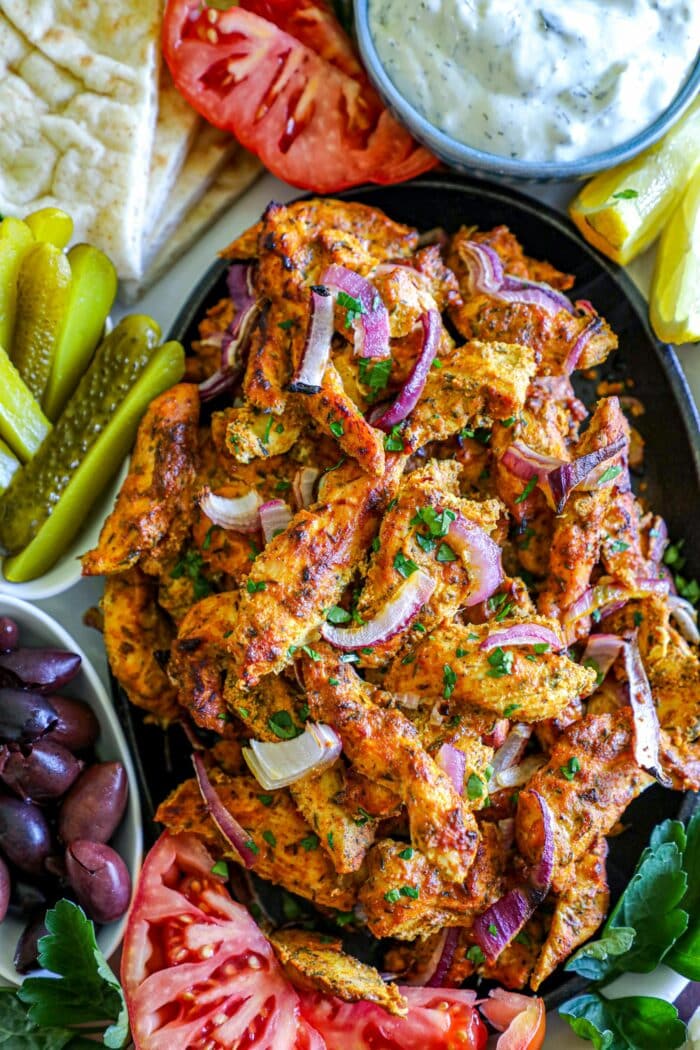 Sheet Pan Chicken Shawarma Recipe