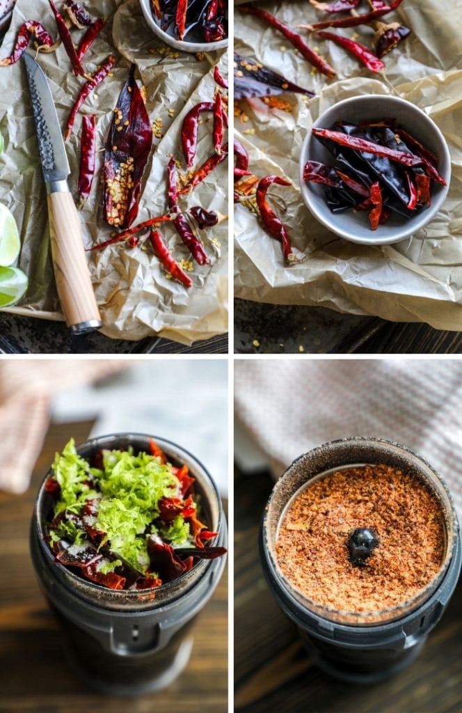 Easy Homemade Tajin Seasoning Recipe process shots.