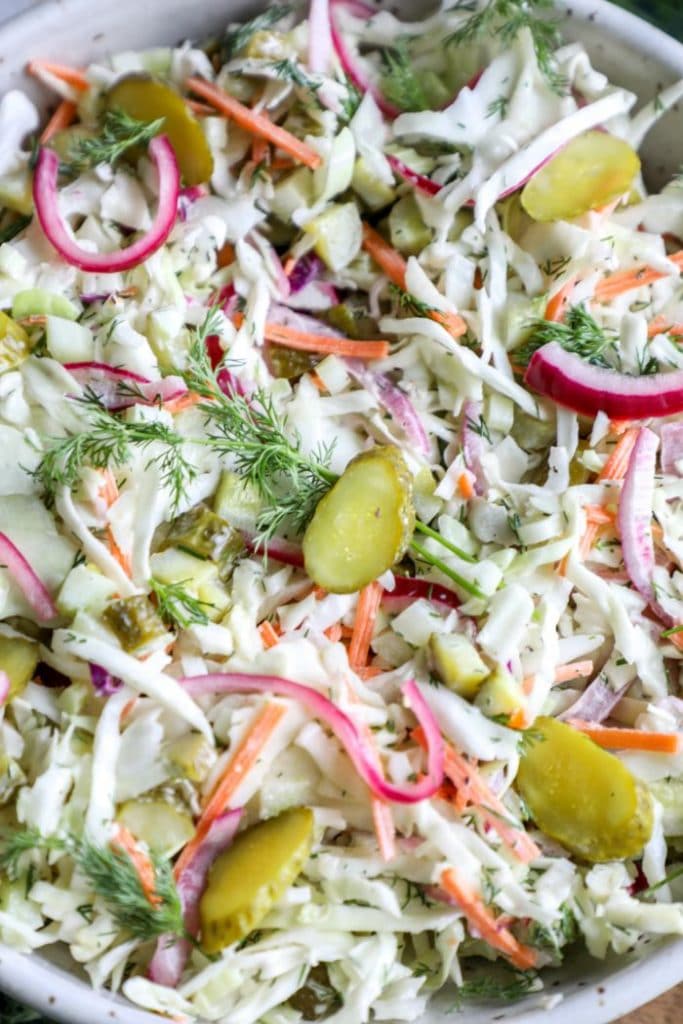 Dill Pickle Coleslaw