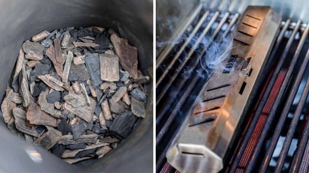 Smoke on gas grill - smoke tube and pellets