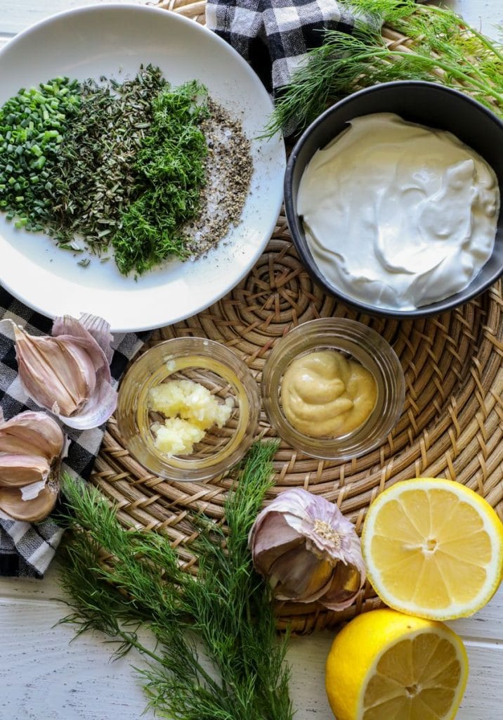 Easy Lemon Dill Sauce ingredients