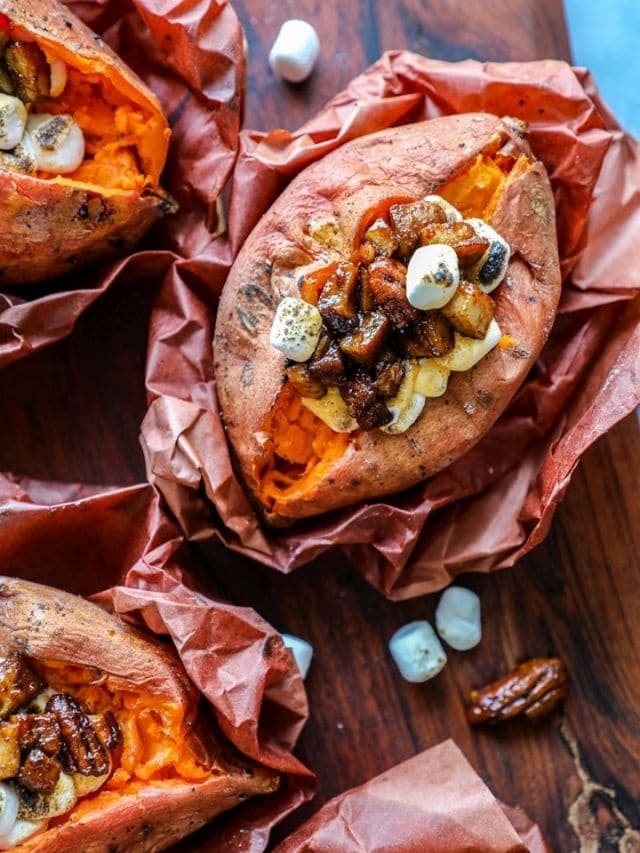 Smoked Sweet Potatoes