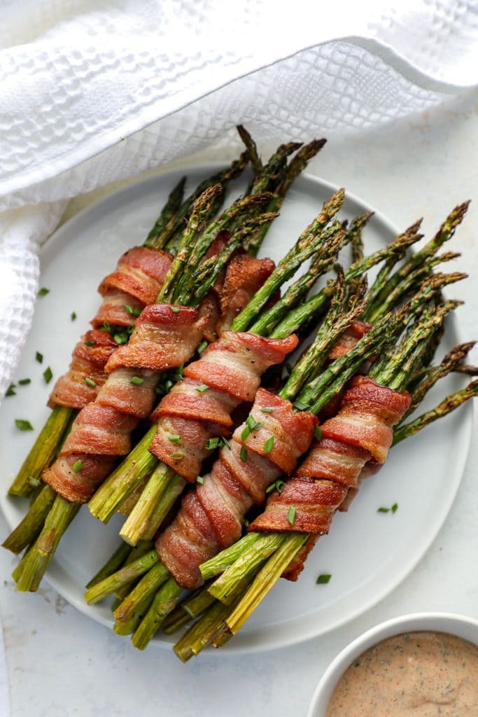 Air Fryer Bacon Wrapped Asparagus