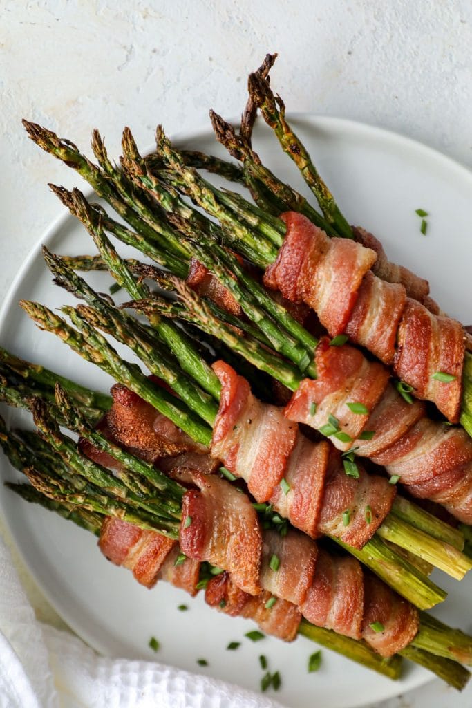 Air Fryer Bacon Wrapped Asparagus
