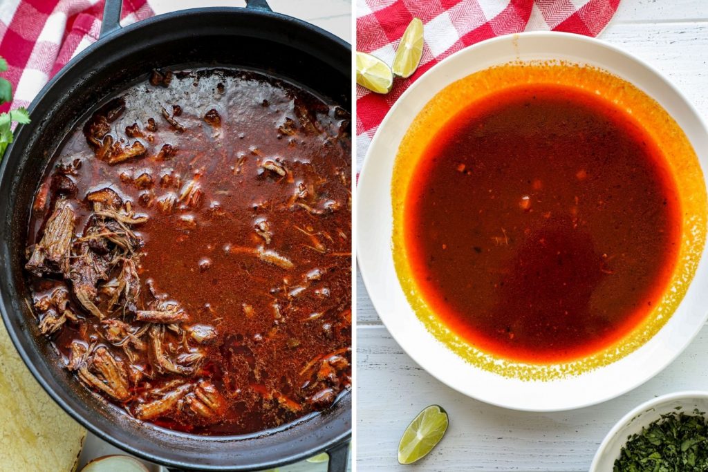 Beef birria and the consommé