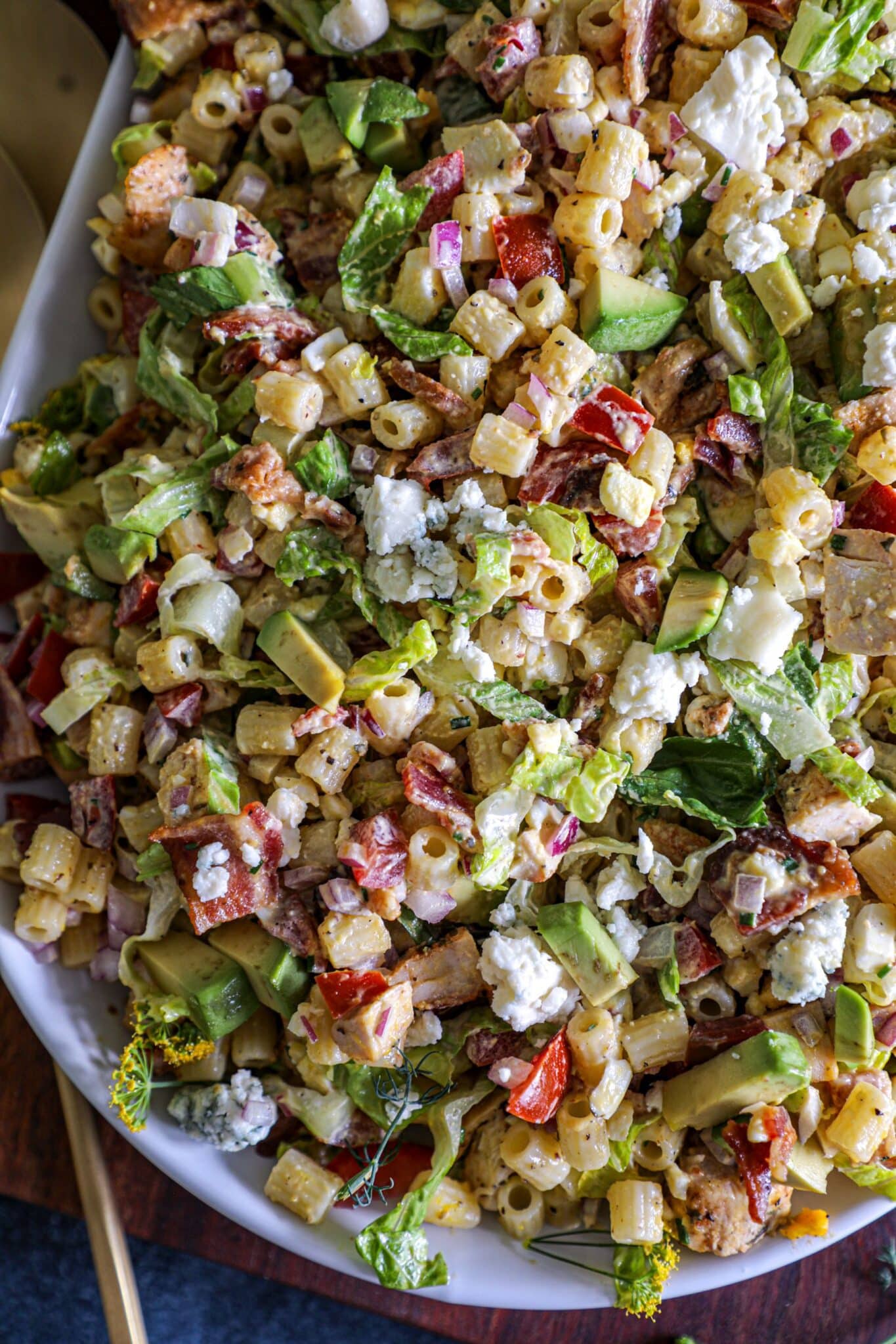California Cobb Pasta Salad - Bonappeteach