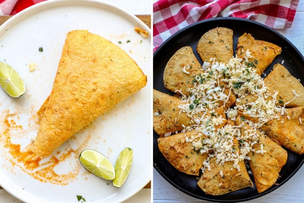Forming the rolled up cones for the quesabirria taco ring