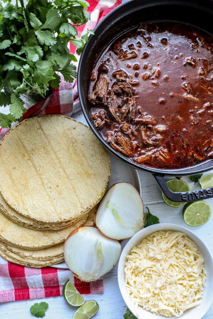 Quesabirria Beef Taco ingredients