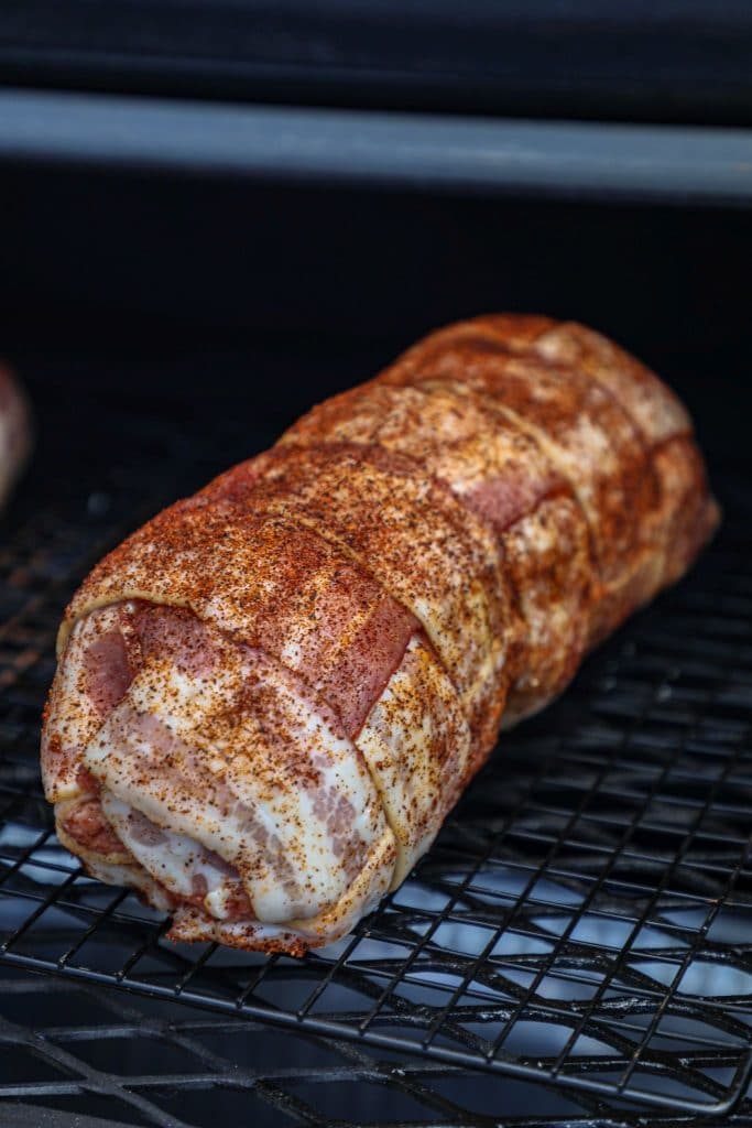 Smoked Breakfast Fatty on the smoker