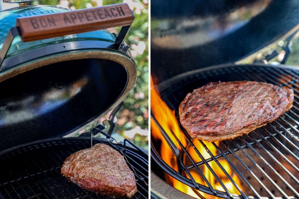 Reverse searing a picanha on the big green egg