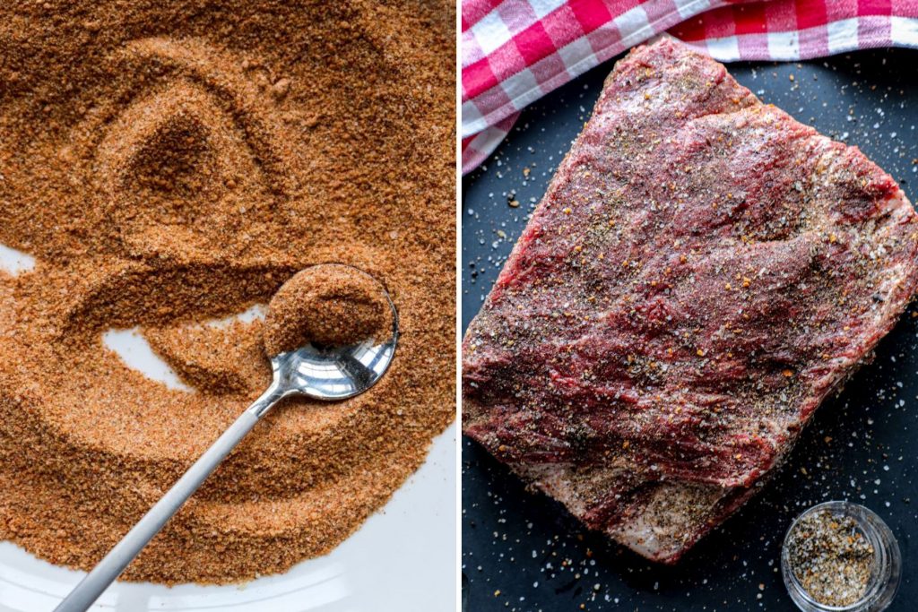 Dry rub used on smoked beef ribs