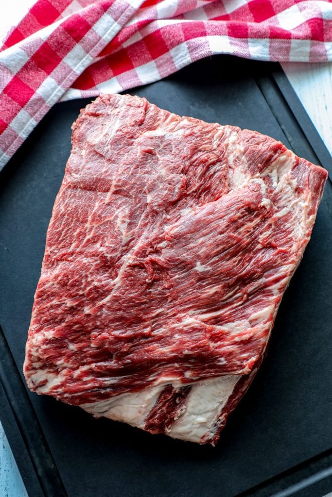 Plate ribs trimmed for smoking