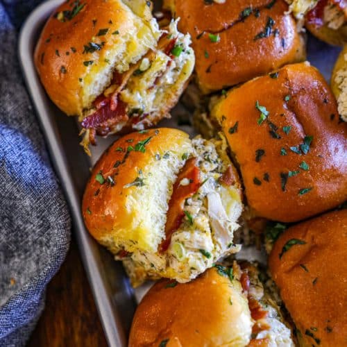 Chicken Bacon Ranch Sliders