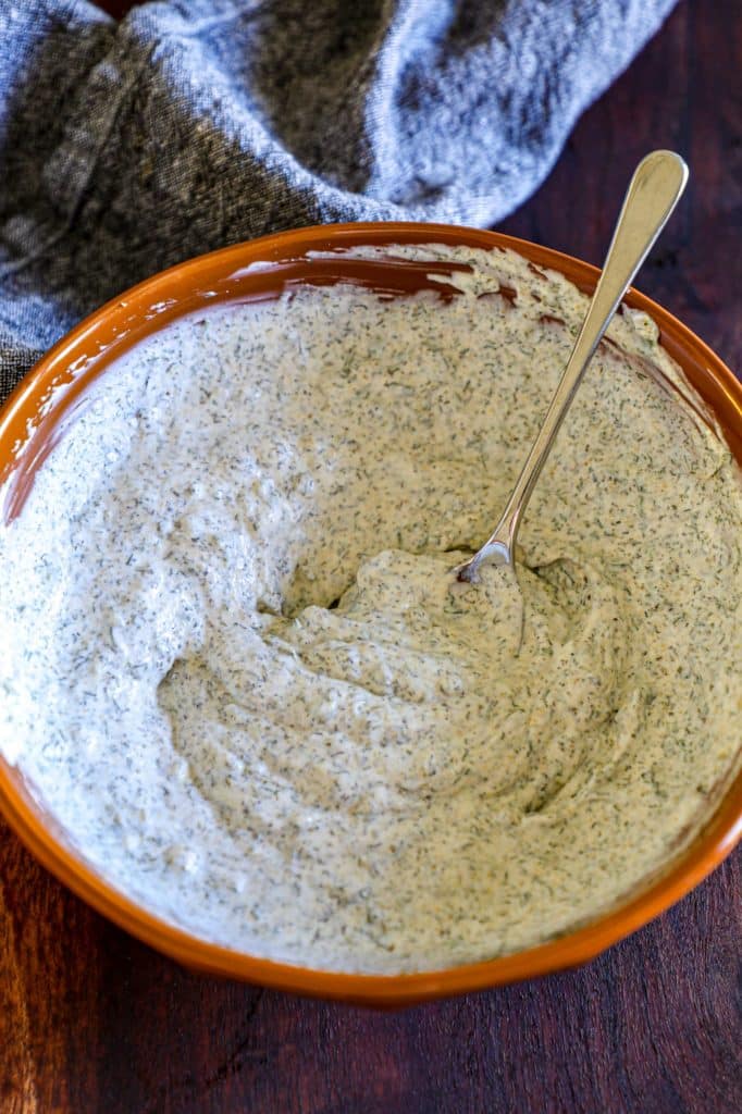 homemade ranch dressing for the chicken sliders