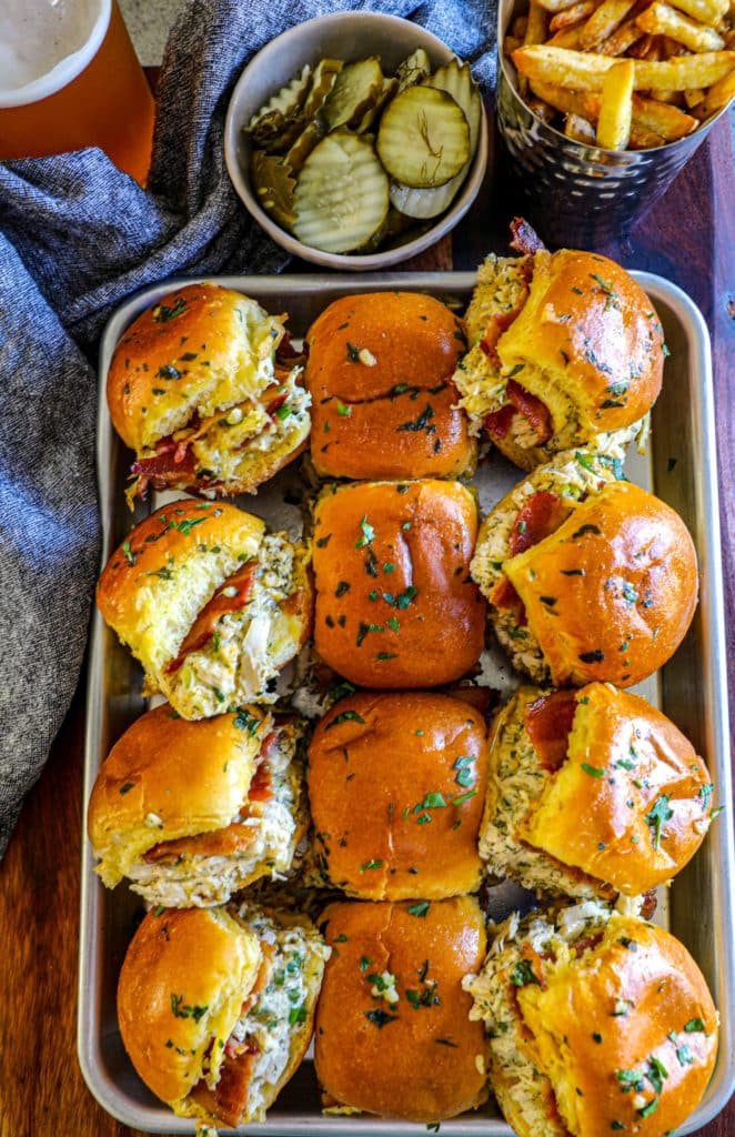 Chicken Bacon Ranch Sliders