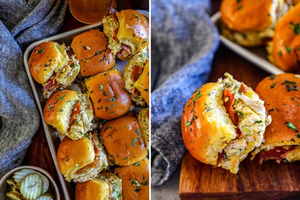 Chicken Bacon ranch sliders