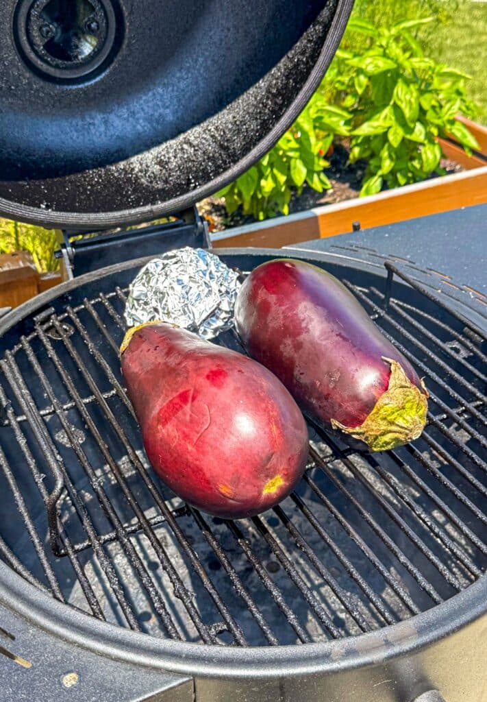 smoking the eggplant