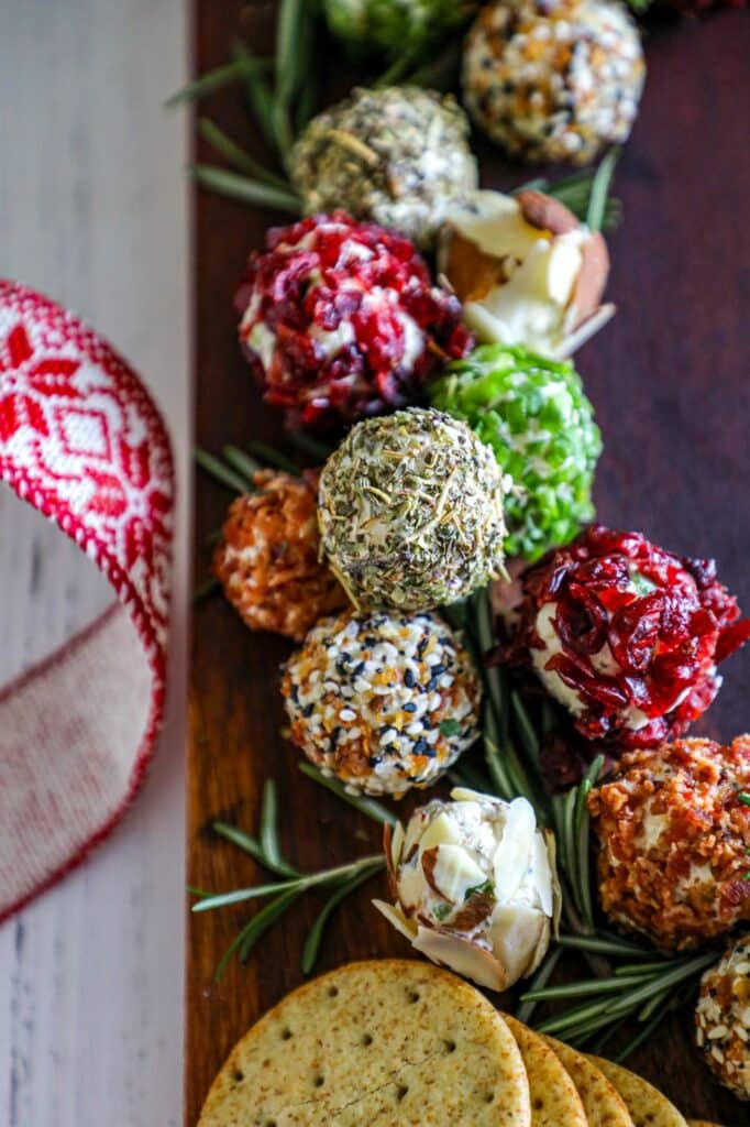 Mini smoked cream cheese balls