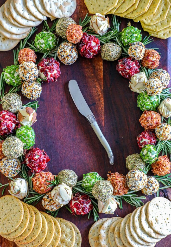 Mini smoked cream cheese balls