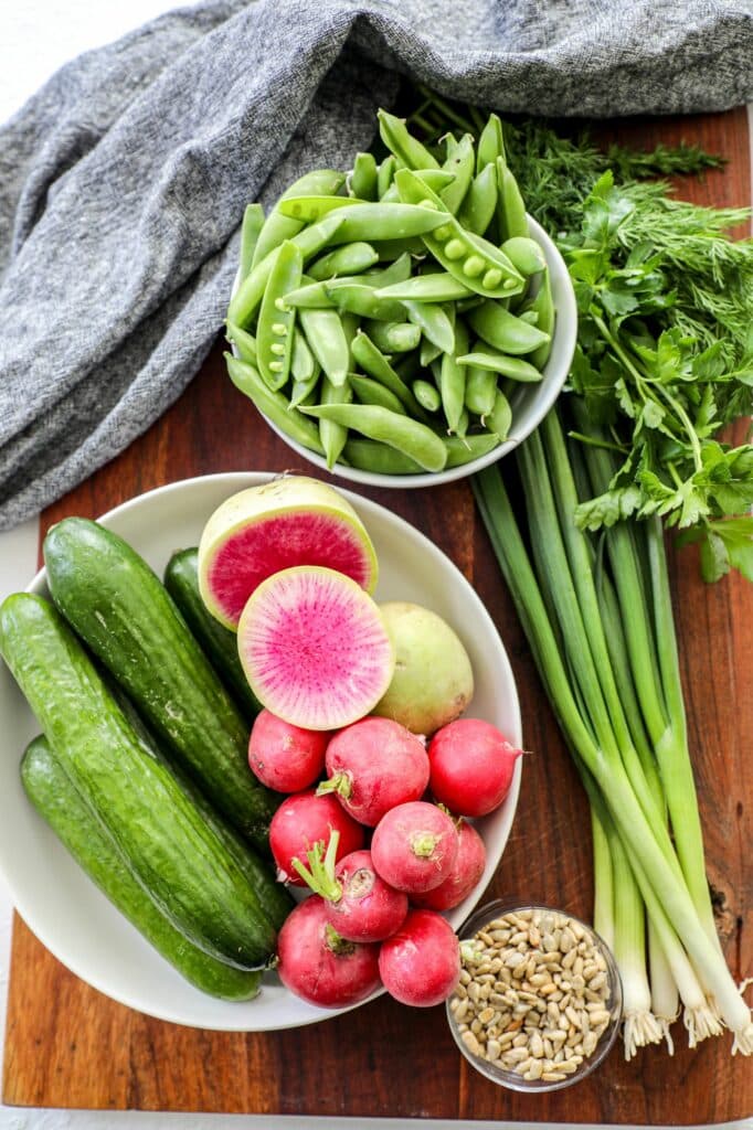 Cucumber Radish Salad Recipe ingredients