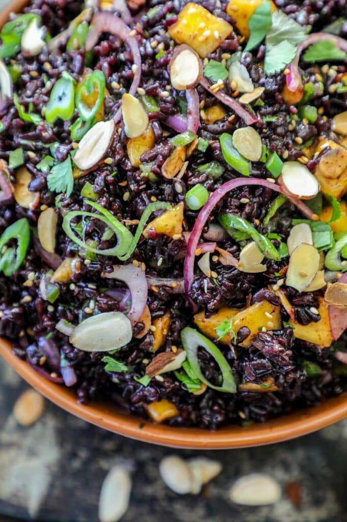 Black Rice And Mango Salad Recipe