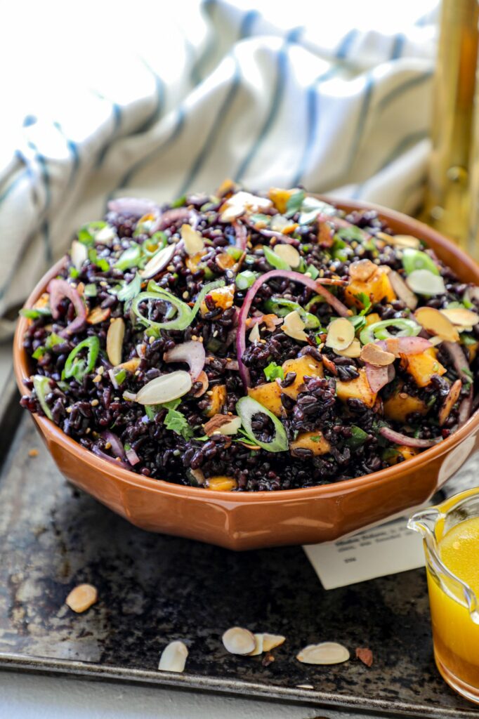 How to make Black Rice And Mango Salad Recipe ingredients