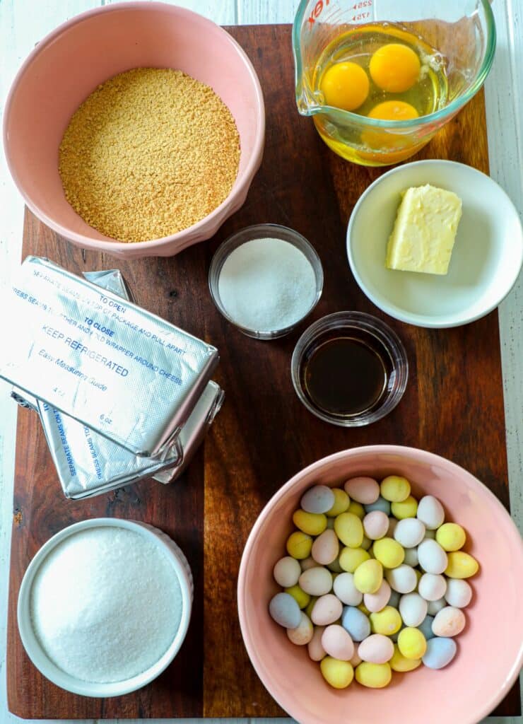 Cadbury Mini Egg Cheesecake ingredients
