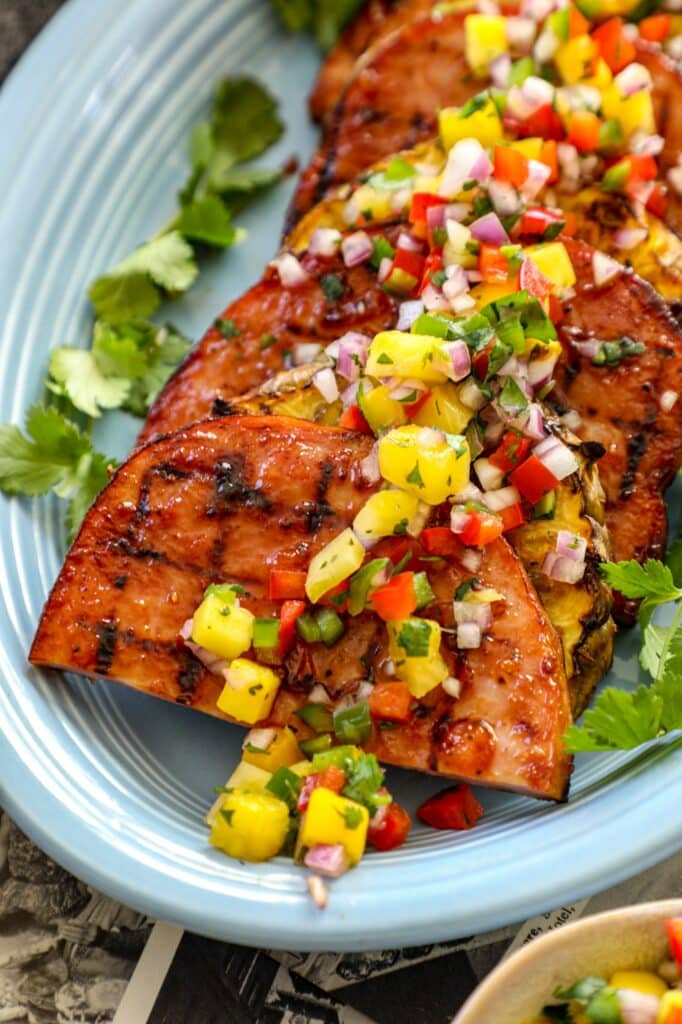 Grilled Ham Steaks Recipe