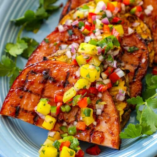 Grilled Ham Steaks Recipe