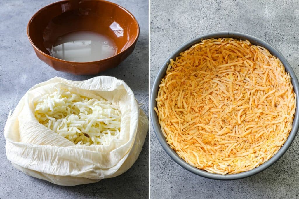 How to make hashbrown crust for smoked breakfast casserole